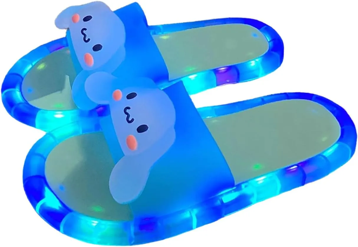 Cute Slipper for Women Men Light-Up Sandals Non-Slip Colored House Slippers for Easter Graduation Family Party