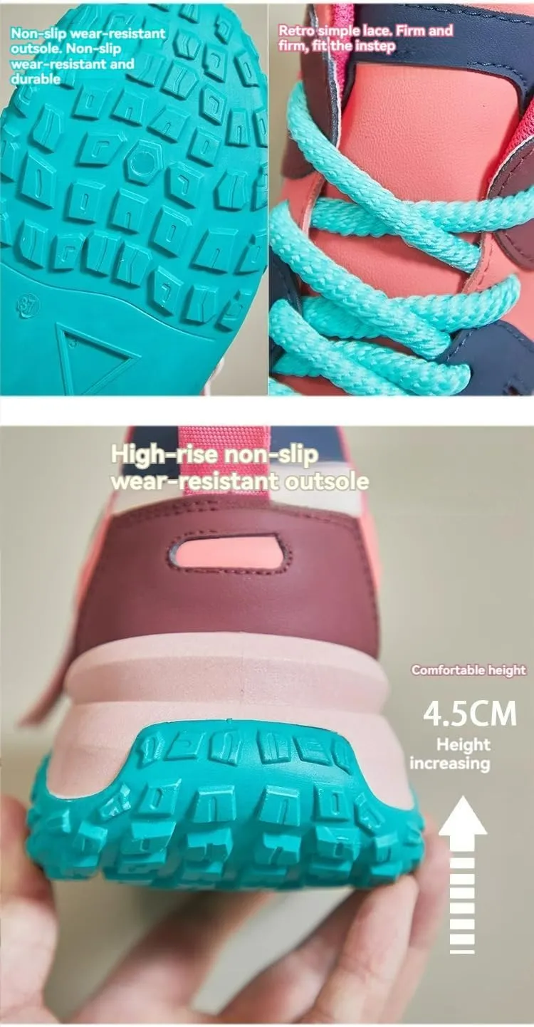Cute Sneakers for Women Stylish Chunky Dad Shoes All-Season Fresh Colored Trainers for Trendsetters