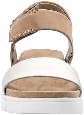 David Tate Womens Goodie Metallic Leather Slingback Sandals