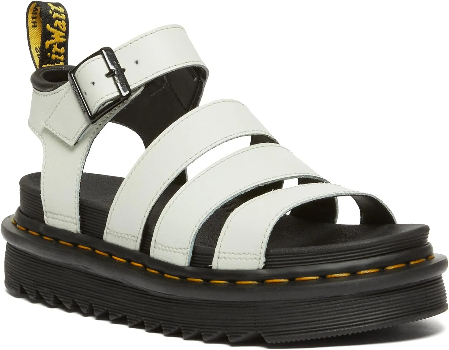 Dr. Martens Women's Blaire Athena Fisherman Sandal, Smoked Mint, 5