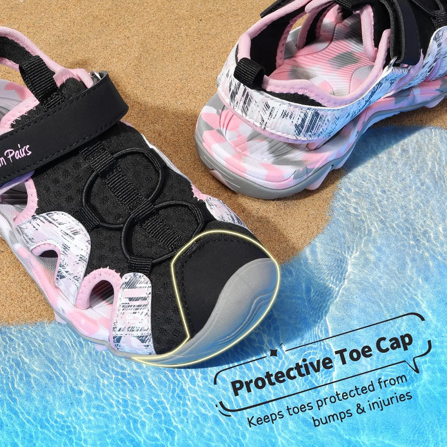 DREAM PAIRS Boys Girls Summer Outdoor Athletic Sport Sandals for Little/Big Kid