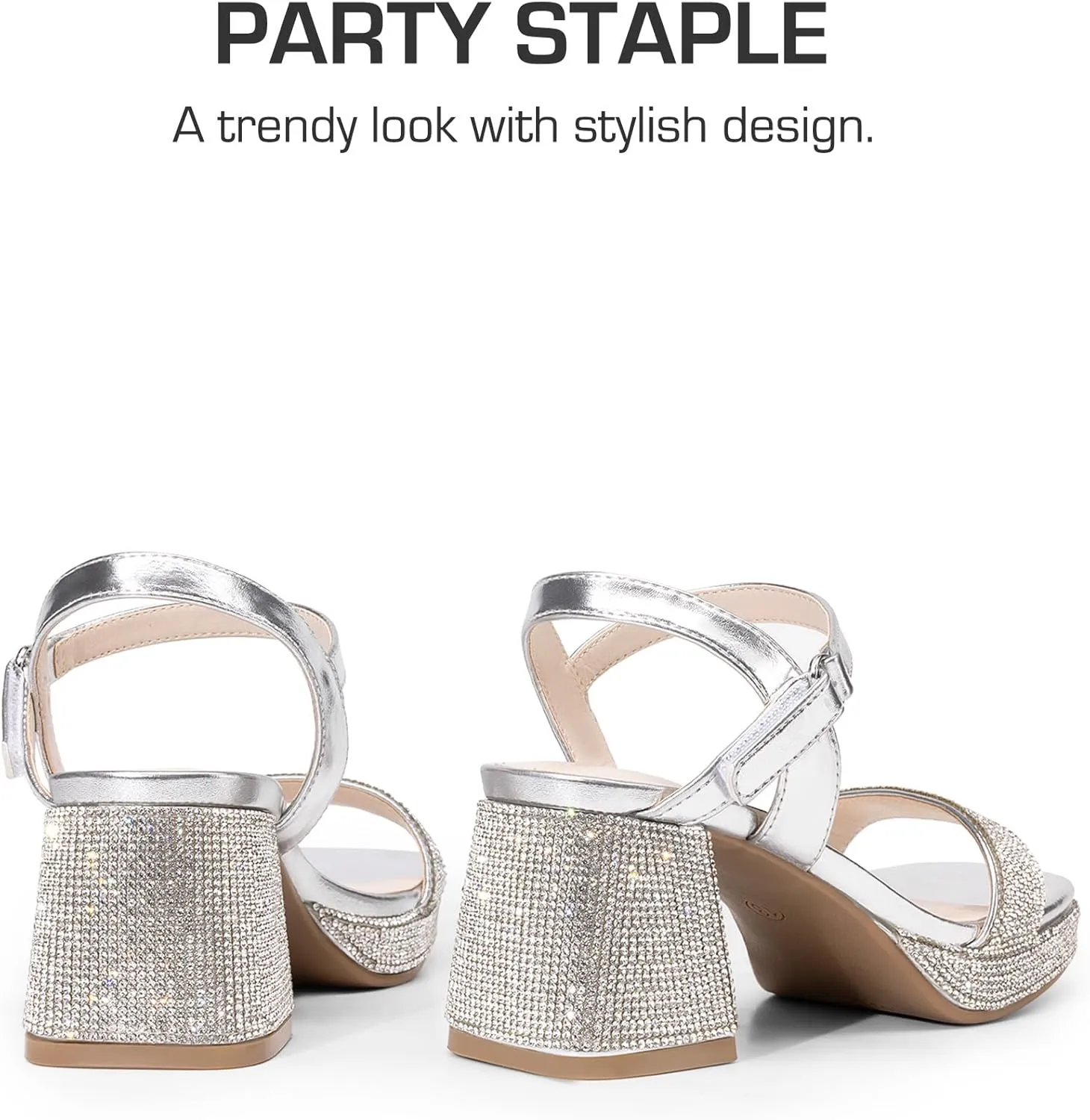 DREAM PAIRS Girls Sandals Open Toe Low Block Chunky Heels Sandals Party Dress Pumps Shoes for Little Big Kid