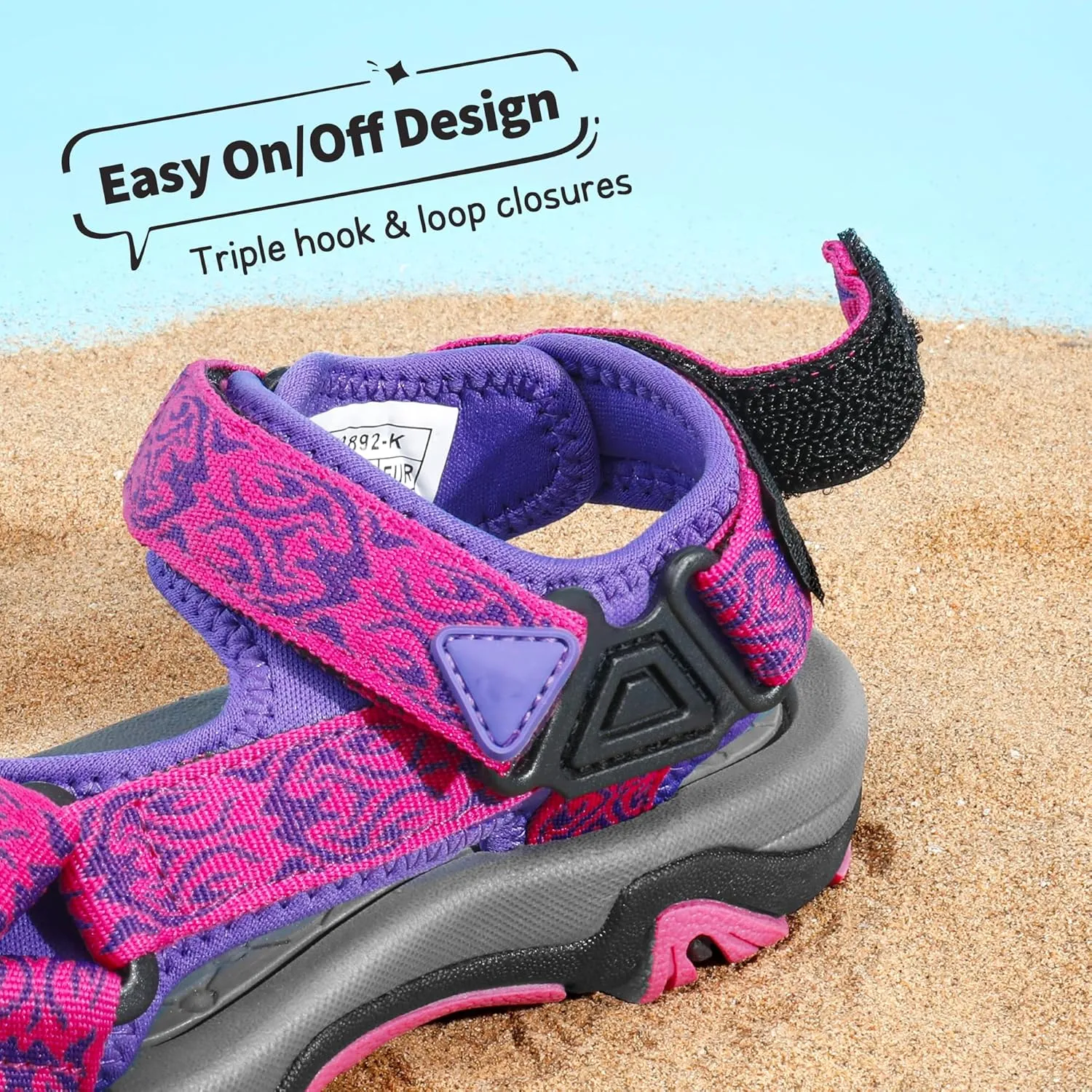 DREAM PAIRS Kids Adventurous Light-Weight Adjustable Straps Summer Sandals (Toddler/Little Kid/Big Kid)