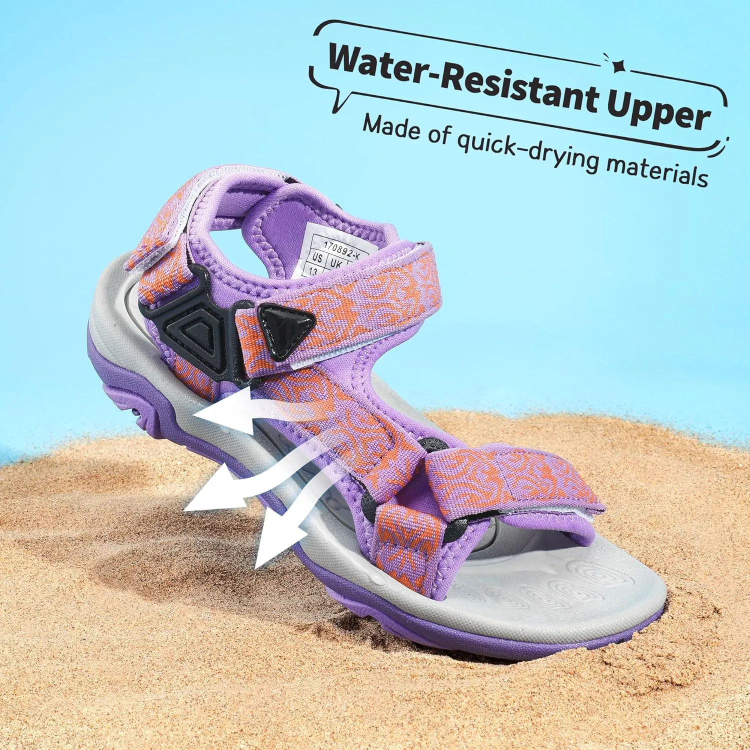 DREAM PAIRS Kids Adventurous Light-Weight Adjustable Straps Summer Sandals (Toddler/Little Kid/Big Kid)