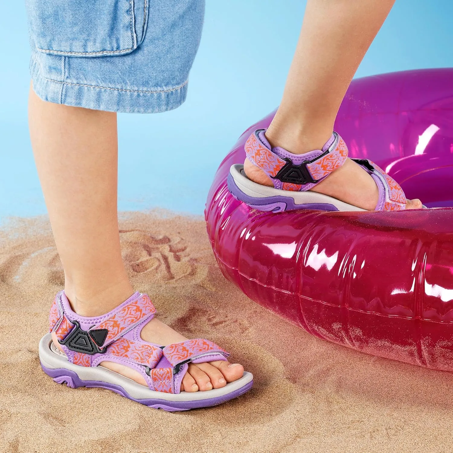 DREAM PAIRS Kids Adventurous Light-Weight Adjustable Straps Summer Sandals (Toddler/Little Kid/Big Kid)