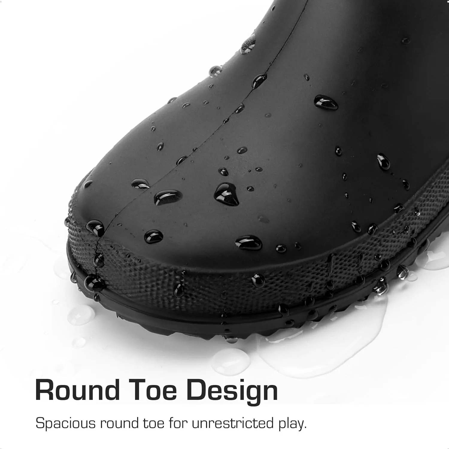 DREAM PAIRS Kids Rain Boots Boys Girls Lightweight Boots Waterproof Easy-on Outdoor Playing Rain Boot Unisex-Child