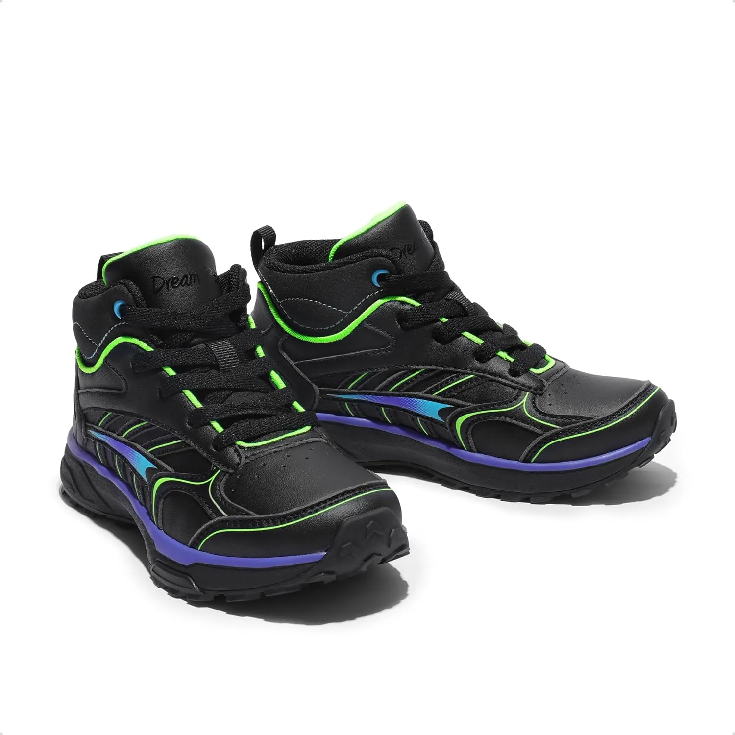 DREAM PAIRS Kids Shoes Hiking Boots Boys Girls High-Top Shoes Outdoors DuraPlay Lace-Up Lightweight Hiking Sneakers