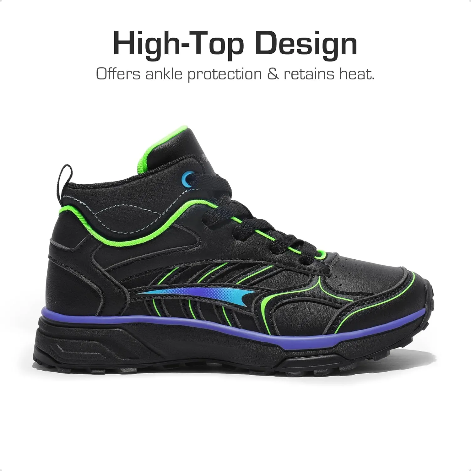DREAM PAIRS Kids Shoes Hiking Boots Boys Girls High-Top Shoes Outdoors DuraPlay Lace-Up Lightweight Hiking Sneakers