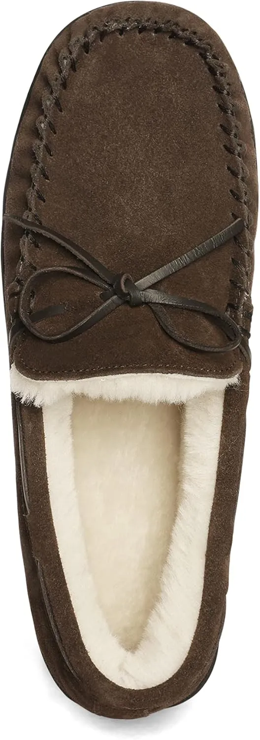 DREAM PAIRS Men's Moccasin Slippers Fuzzy Plush House Shoes Indoor Outdoor Fleece Lining Loafers