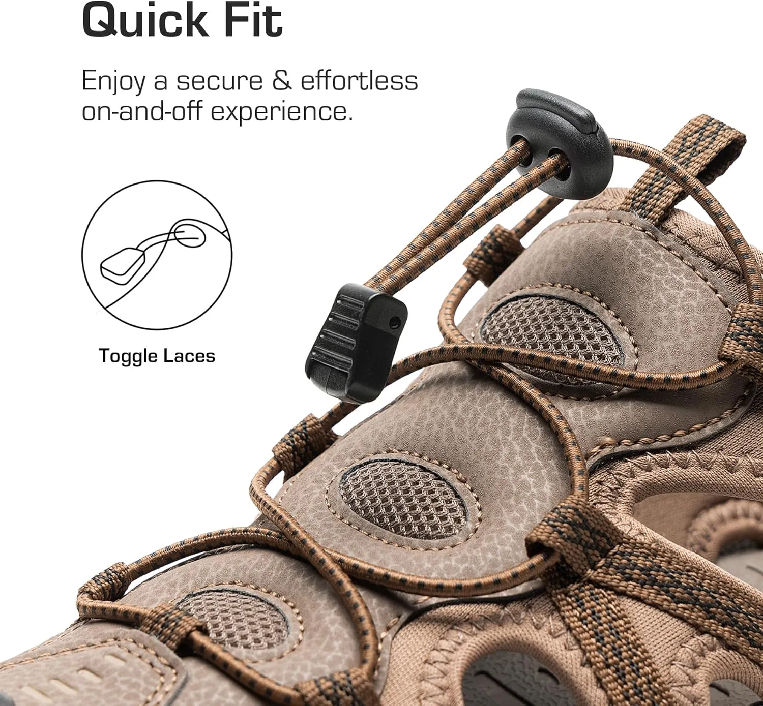 DREAM PAIRS Men's Sandals Hiking Water Sport Athletic Beach Outdoor Comfortable Casual Closed Toe Summer Sandal Shoes