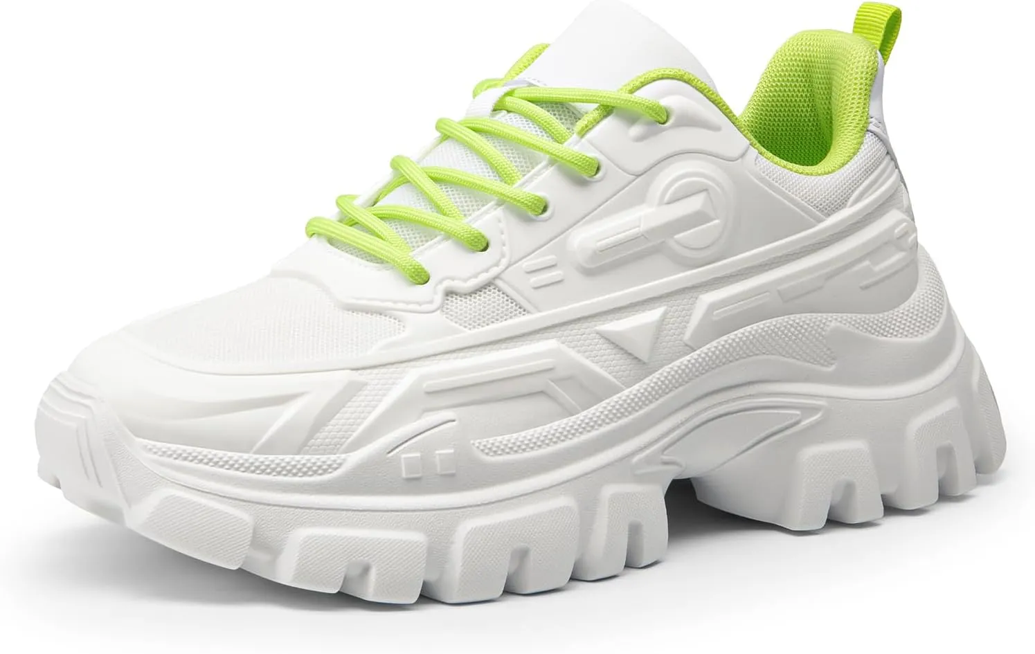 DREAM PAIRS Women Chunky Fashion Sneakers Platform Bold Lace-Up Comfortable Sneakers.