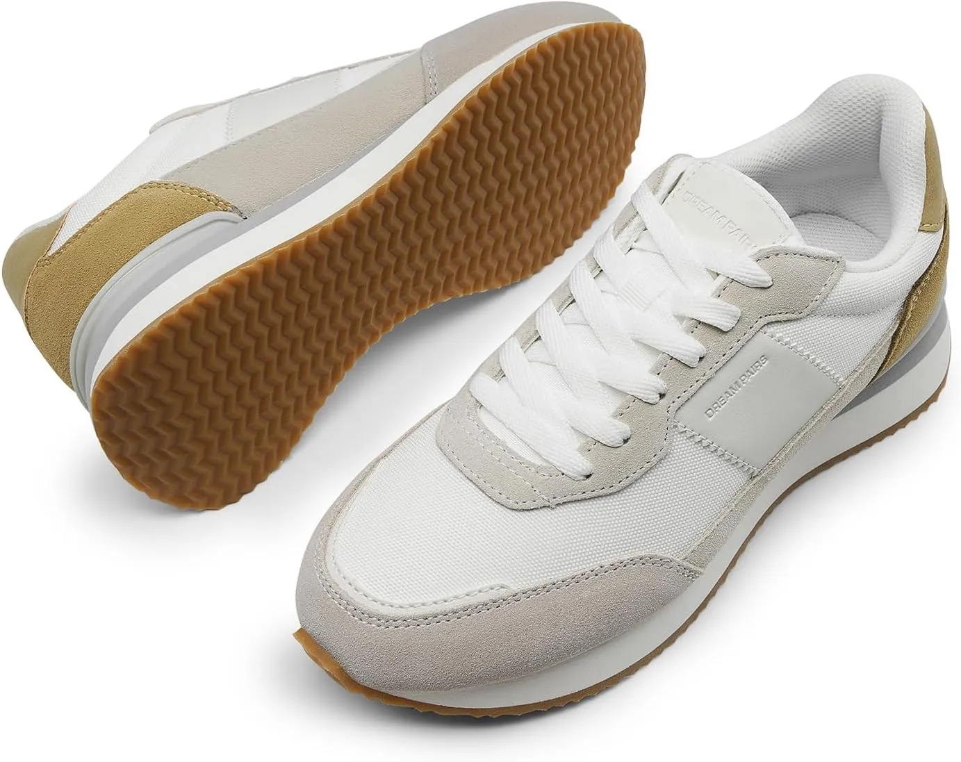 DREAM PAIRS Women Fashion Sneakers Walking Tennis Sports Athletic Comfortable Lightweight Running Lace Up Retro Classic Casual Sneaker
