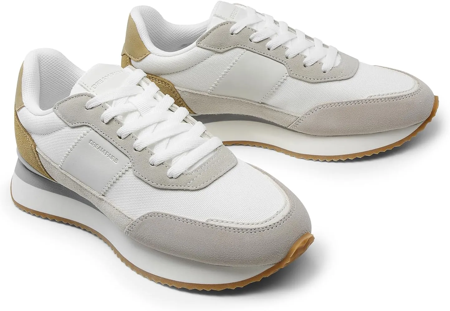 DREAM PAIRS Women Fashion Sneakers Walking Tennis Sports Athletic Comfortable Lightweight Running Lace Up Retro Classic Casual Sneaker