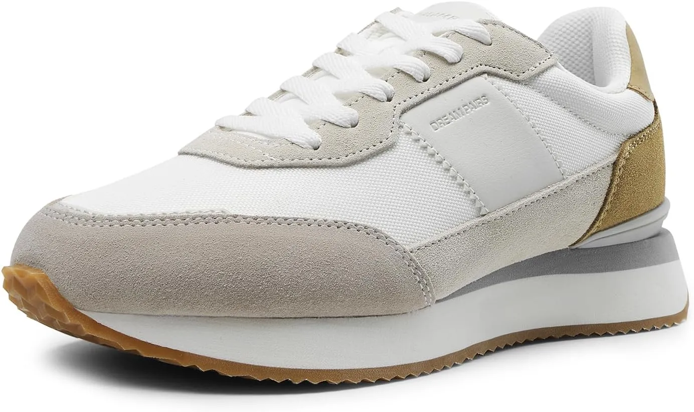 DREAM PAIRS Women Fashion Sneakers Walking Tennis Sports Athletic Comfortable Lightweight Running Lace Up Retro Classic Casual Sneaker
