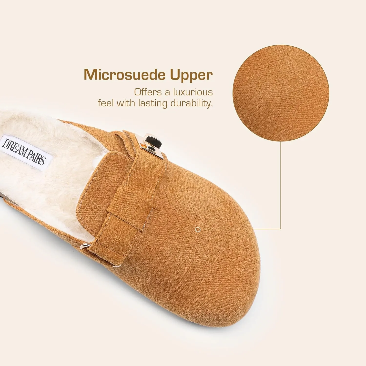 DREAM PAIRS Women's Clogs for Women Mules Cork Footbed Slip-On Shoes with Arch Support