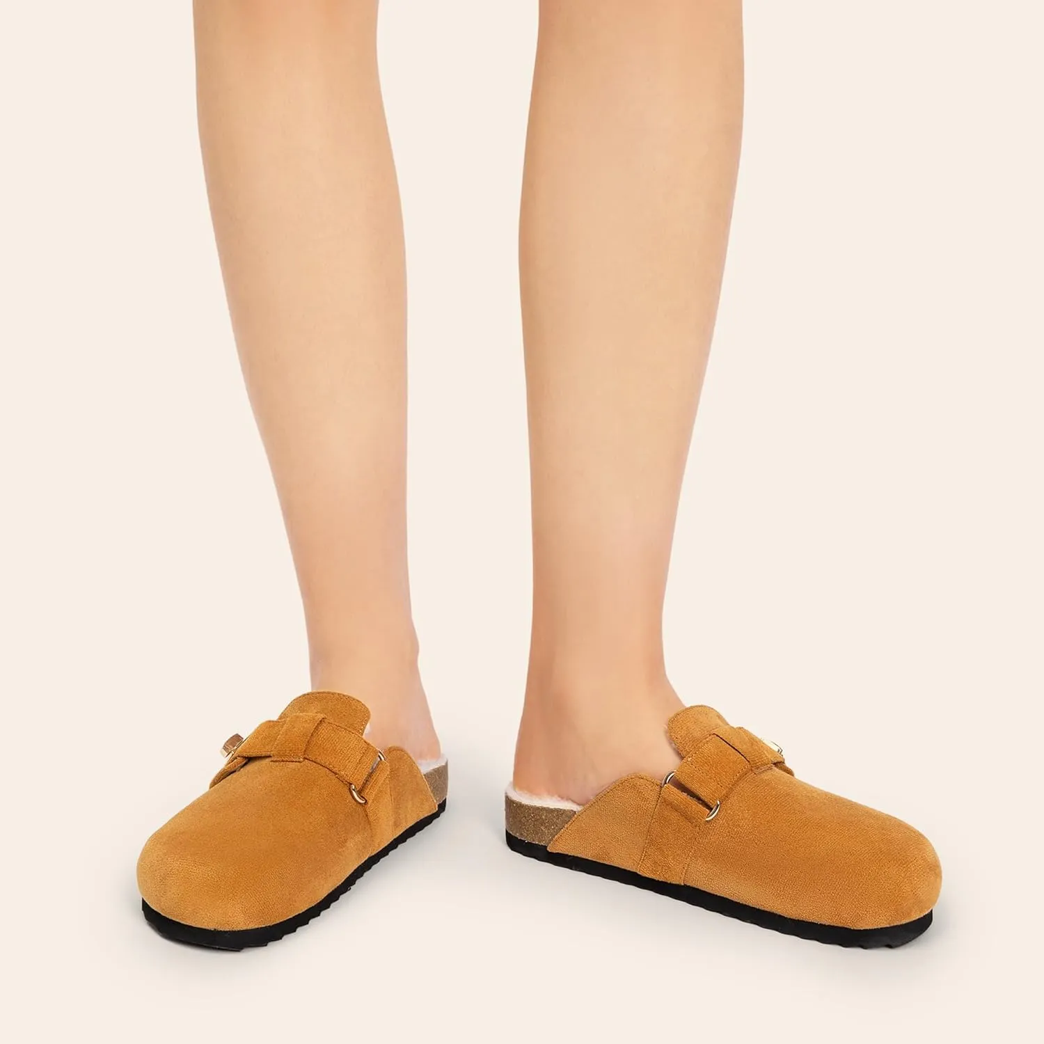 DREAM PAIRS Women's Clogs for Women Mules Cork Footbed Slip-On Shoes with Arch Support