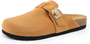 DREAM PAIRS Women's Clogs for Women Mules Cork Footbed Slip-On Shoes with Arch Support