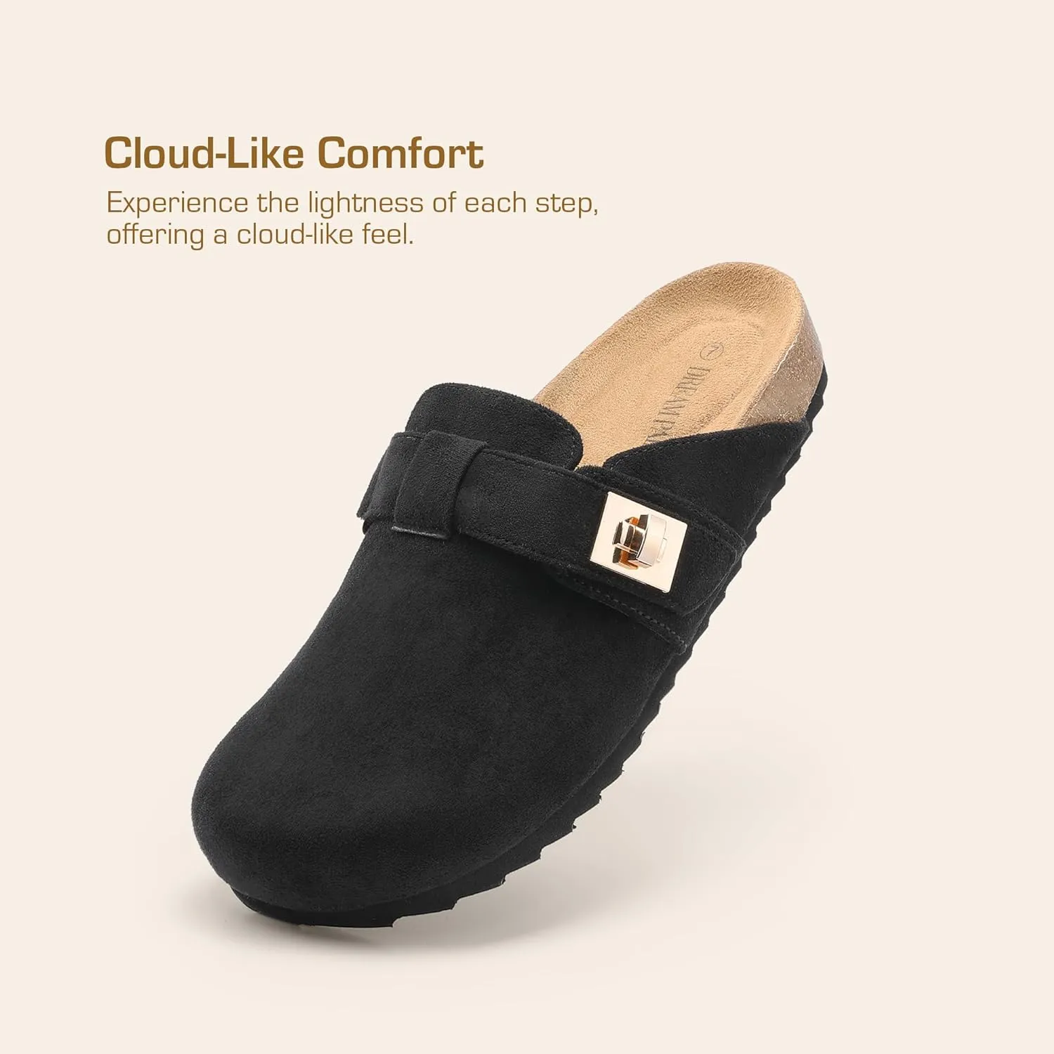 DREAM PAIRS Women's Clogs for Women Mules Cork Footbed Slip-On Shoes with Arch Support