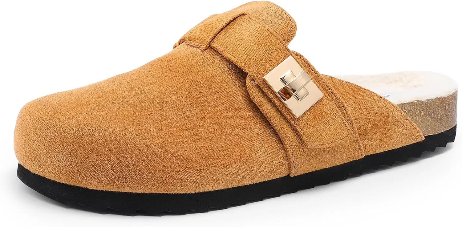 DREAM PAIRS Women's Clogs for Women Mules Cork Footbed Slip-On Shoes with Arch Support
