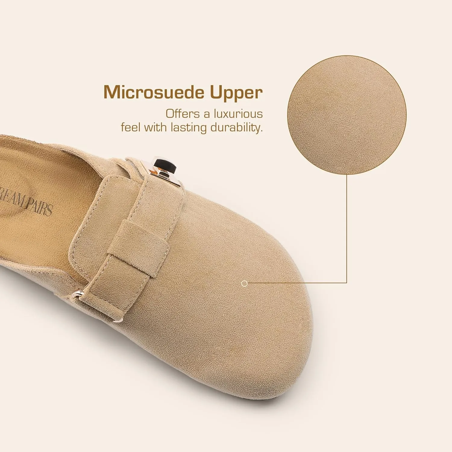 DREAM PAIRS Women's Clogs for Women Mules Cork Footbed Slip-On Shoes with Arch Support
