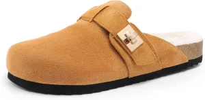 DREAM PAIRS Women's Clogs for Women Mules Cork Footbed Slip-On Shoes with Arch Support