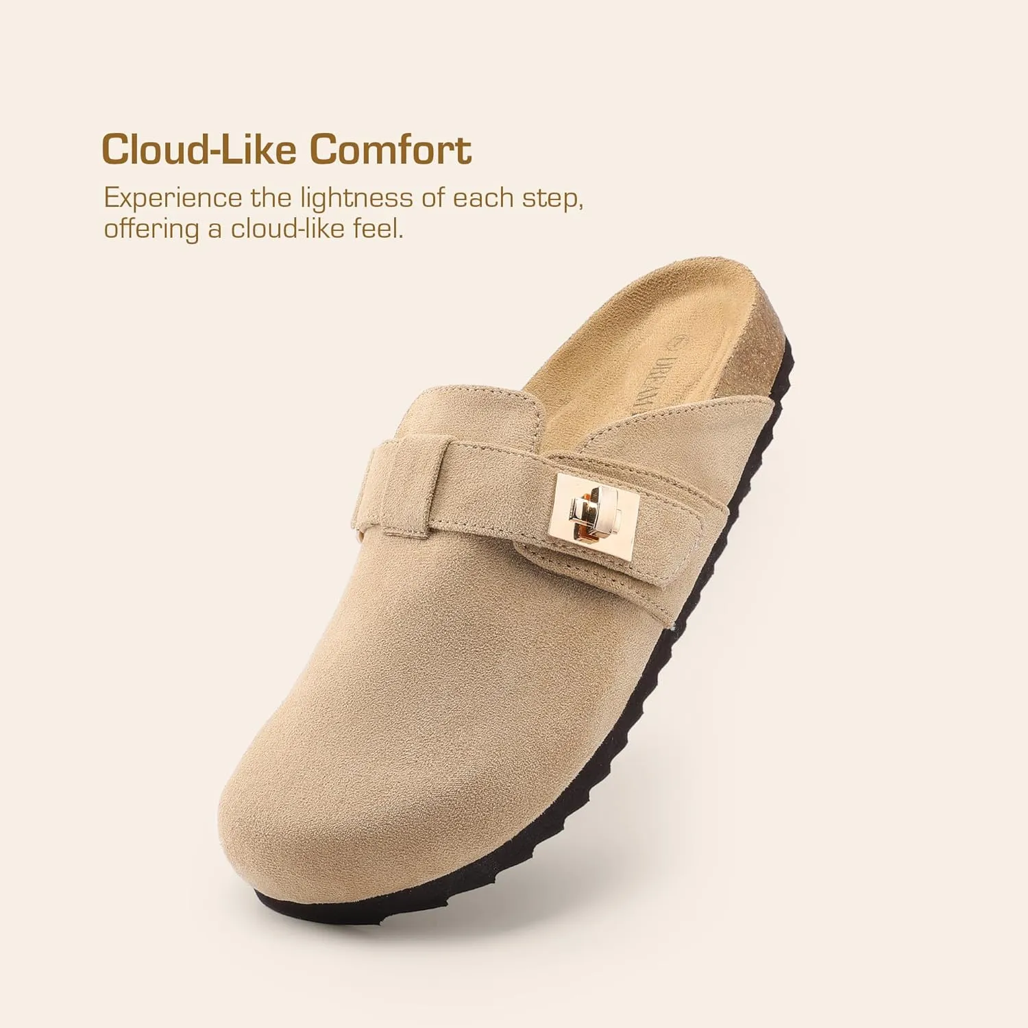 DREAM PAIRS Women's Clogs for Women Mules Cork Footbed Slip-On Shoes with Arch Support