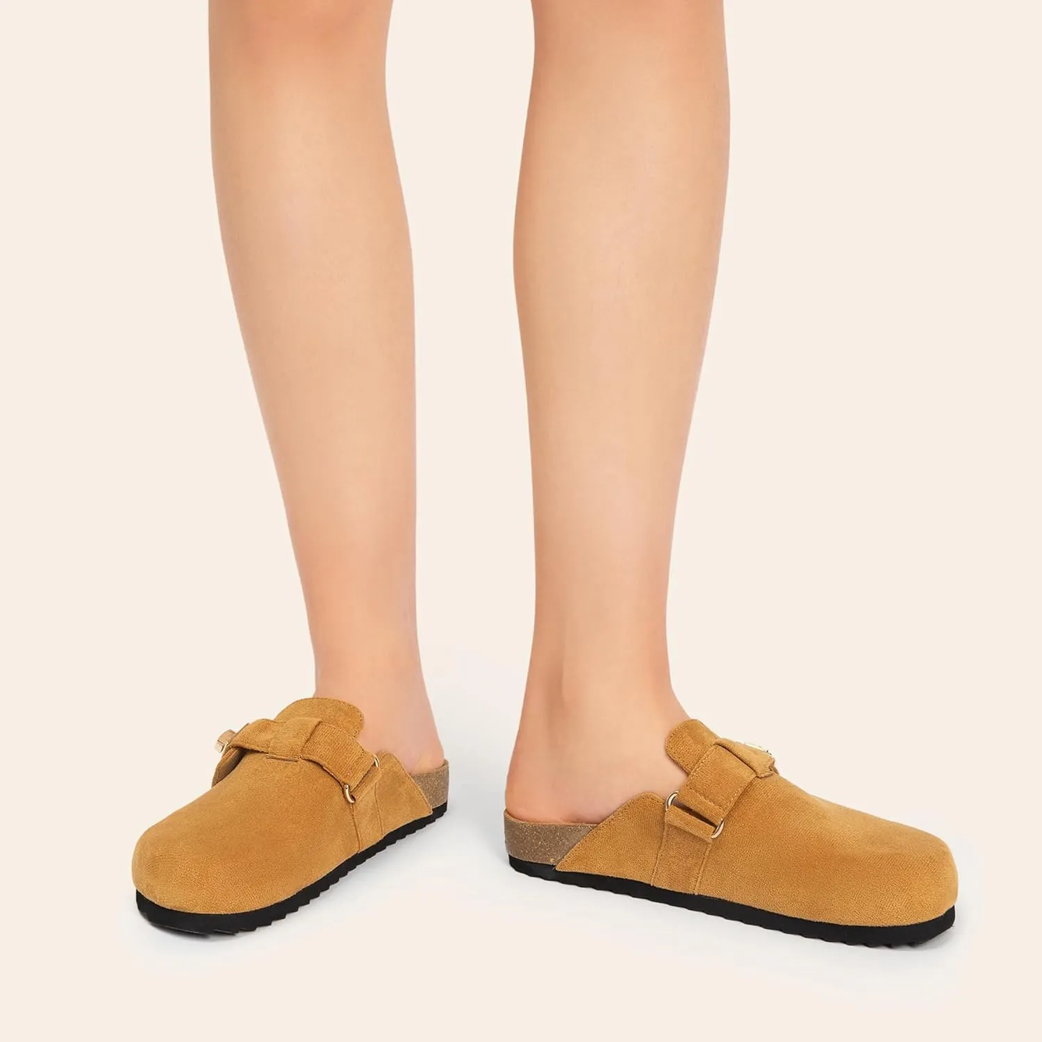 DREAM PAIRS Women's Clogs for Women Mules Cork Footbed Slip-On Shoes with Arch Support