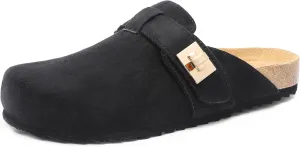 DREAM PAIRS Women's Clogs for Women Mules Cork Footbed Slip-On Shoes with Arch Support