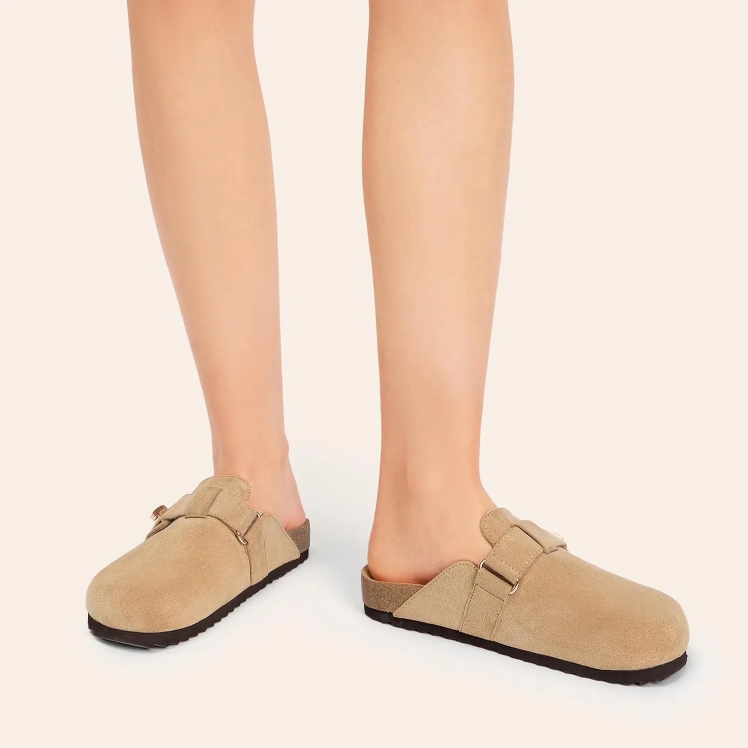 DREAM PAIRS Women's Clogs for Women Mules Cork Footbed Slip-On Shoes with Arch Support