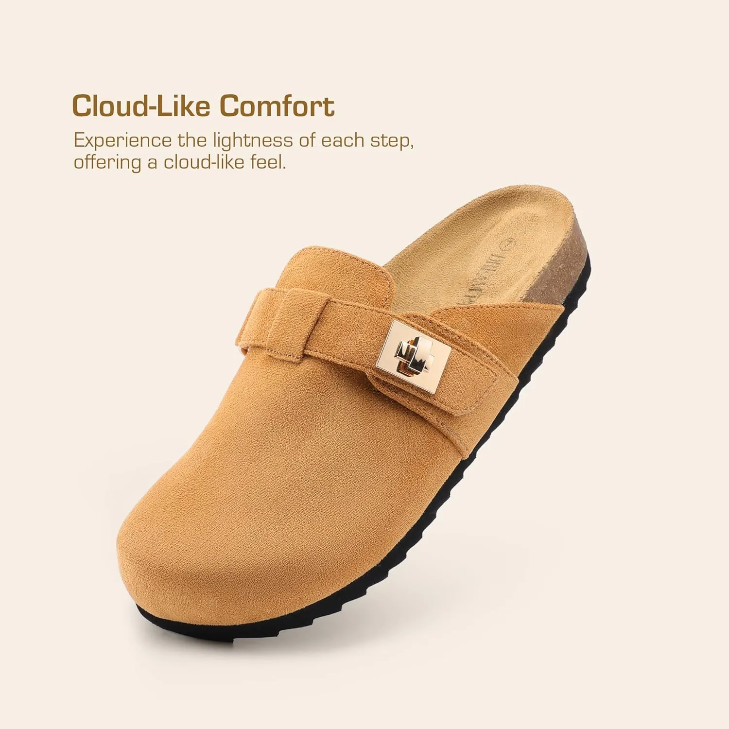 DREAM PAIRS Women's Clogs for Women Mules Cork Footbed Slip-On Shoes with Arch Support