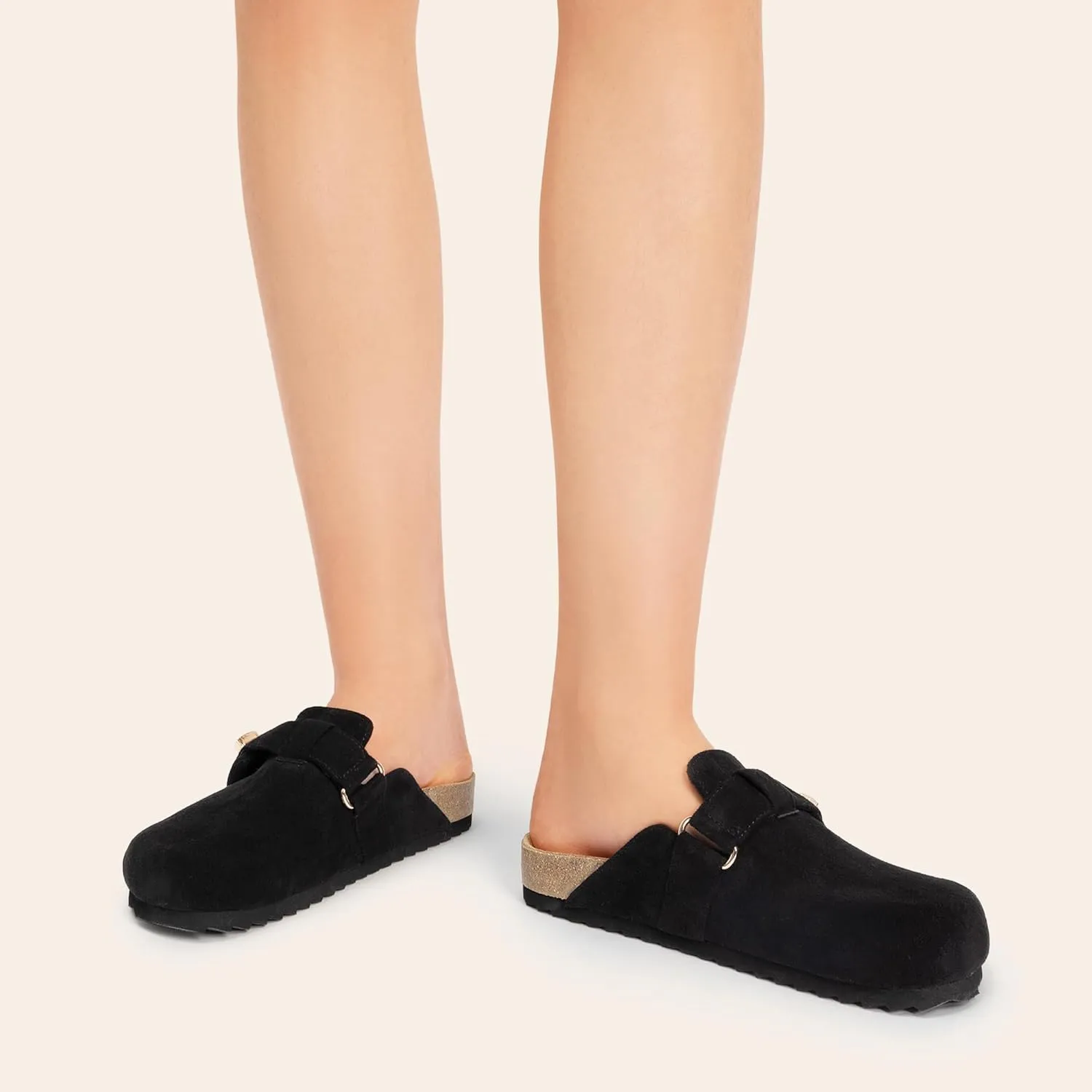 DREAM PAIRS Women's Clogs for Women Mules Cork Footbed Slip-On Shoes with Arch Support