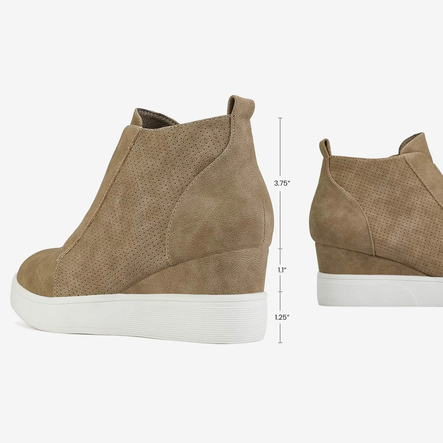 DREAM PAIRS Women’s Platform Wedge Sneakers Ankle Booties