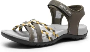 DREAM PAIRS Womens Sandals Light Weight Hiking Sandals for Women Comfortable Athletic Quick-Drying Walking Hiking Water Sandals