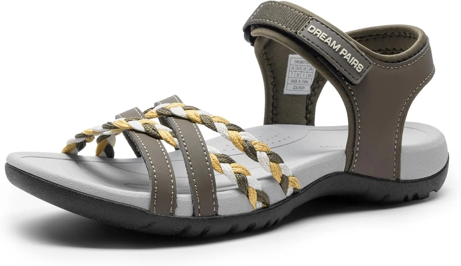 DREAM PAIRS Womens Sandals Light Weight Hiking Sandals for Women Comfortable Athletic Quick-Drying Walking Hiking Water Sandals