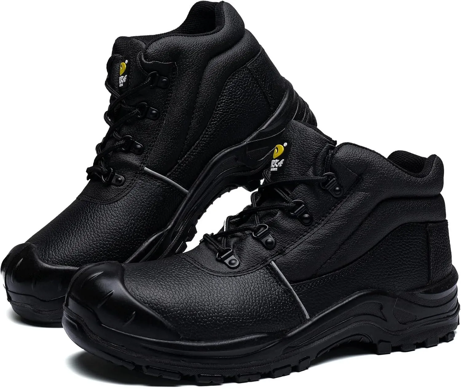 DRKA Water Resistant Steel Toe Work Boots For Men,6'' EH-Rated Safety Boots