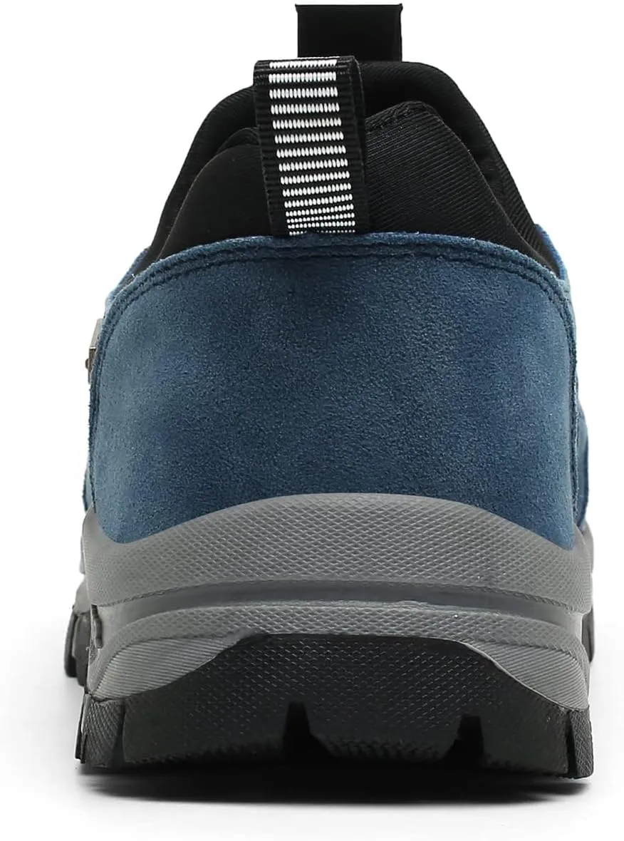 EFTCAL Men's Suede Slip On Waterproof Anti-Slip Lightweight Orthopedic Loafers,Casual Fashion Breathable Low-top Safety Sneakers Comfortable Walking Boat Shoe