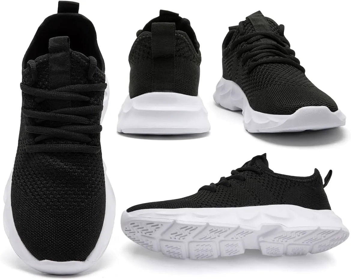 EGMPDA Men's Tennis Shoes Walking Lightweight Breathable Fashion Sneakers Non Slip Workout Gym Shoes for Running