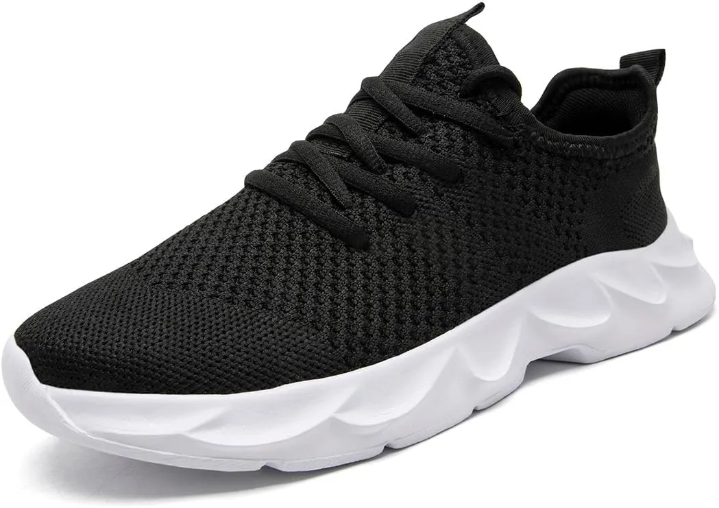 EGMPDA Men's Tennis Shoes Walking Lightweight Breathable Fashion Sneakers Non Slip Workout Gym Shoes for Running