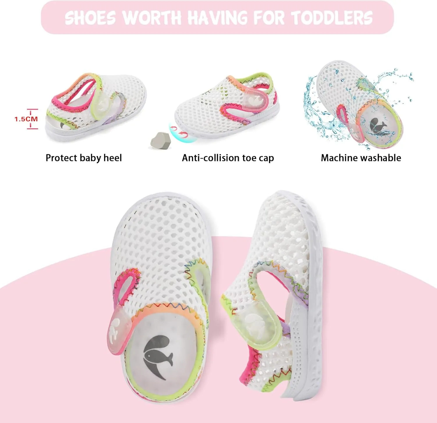 FEETCITY Baby Girl Boys Sandals Slippers Infant First Walker Shoes Summer Crib Shoes