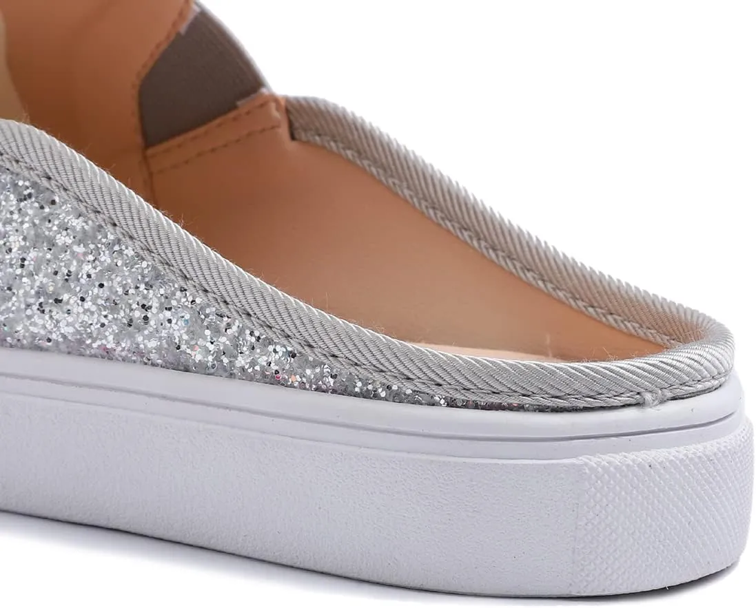 FEVERSOLE Women's Sport Mules Slip On Loafers Fashion Backless Sneakers