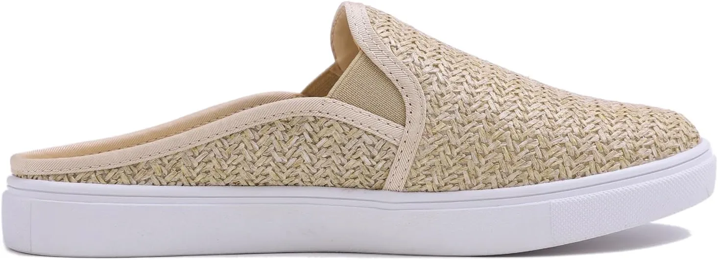 FEVERSOLE Women's Sport Mules Slip On Loafers Fashion Backless Sneakers