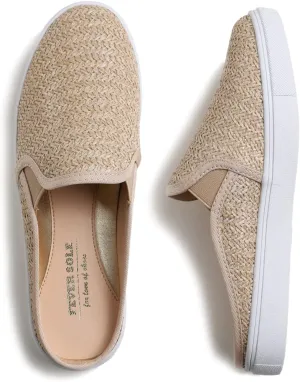 FEVERSOLE Women's Sport Mules Slip On Loafers Fashion Backless Sneakers