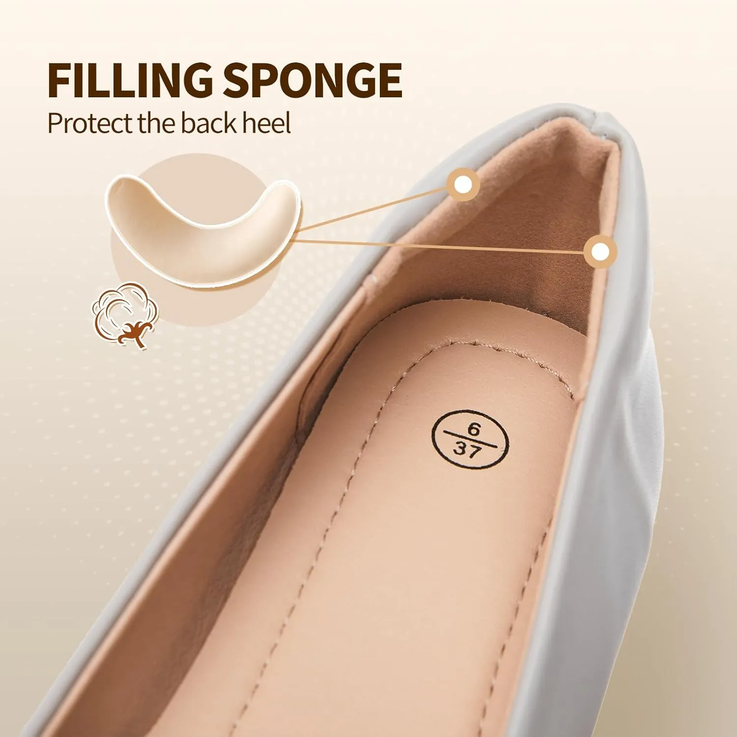 FINIWOR Ballet Flat Shoes for Womens,PU Leather Womens Loafers,Women Pointed Toe Dress Flat Shoes Casual, Comfortable Slip on Flats Shoes Women