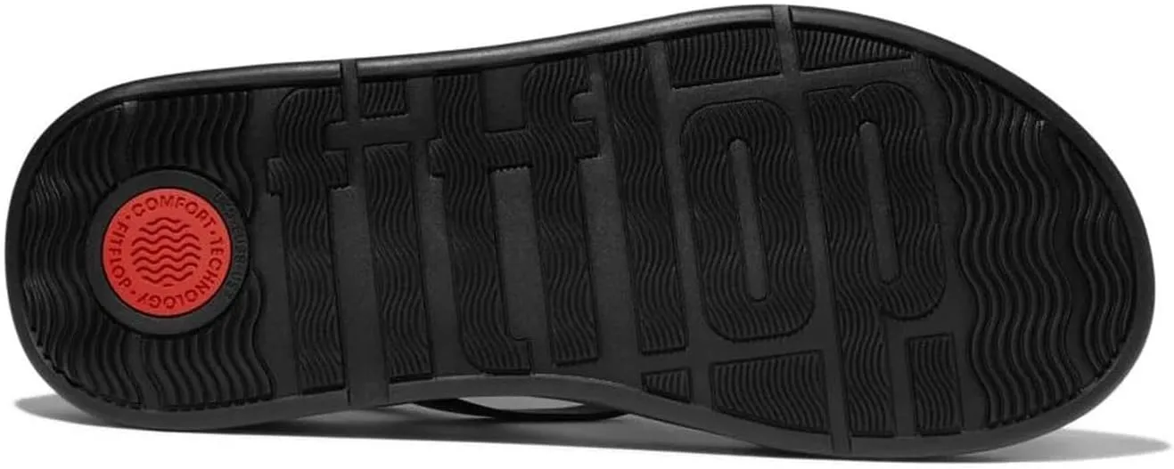 FitFlop Women's F-Mode Leather Flatform Strappy Back-Strap Sandals Wedge