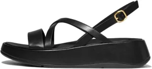 FitFlop Women's F-Mode Leather Flatform Strappy Back-Strap Sandals Wedge
