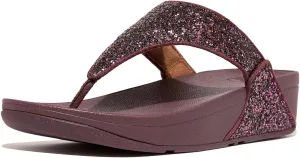 FitFlop Women's Lulu Glitter Toe-Post Sandals Wedge