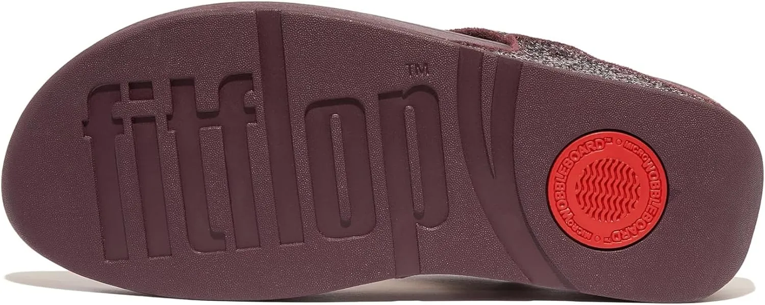 FitFlop Women's Lulu Glitter Toe-Post Sandals Wedge