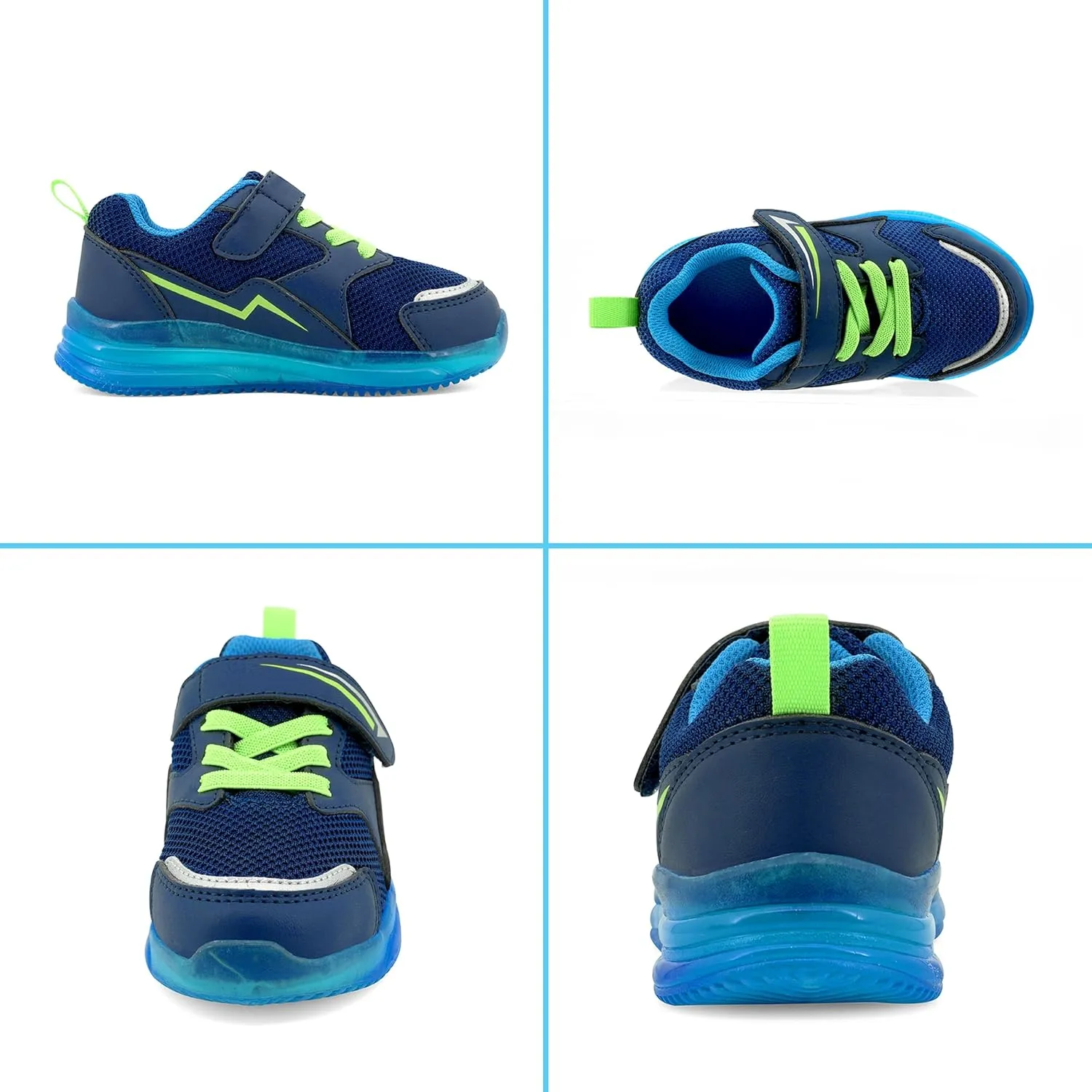 Floranate Light Up Toddler Boys Girls Shoes LED Flashing Lightweight Tennis Walking Sneakers for Toddler and Little Kid