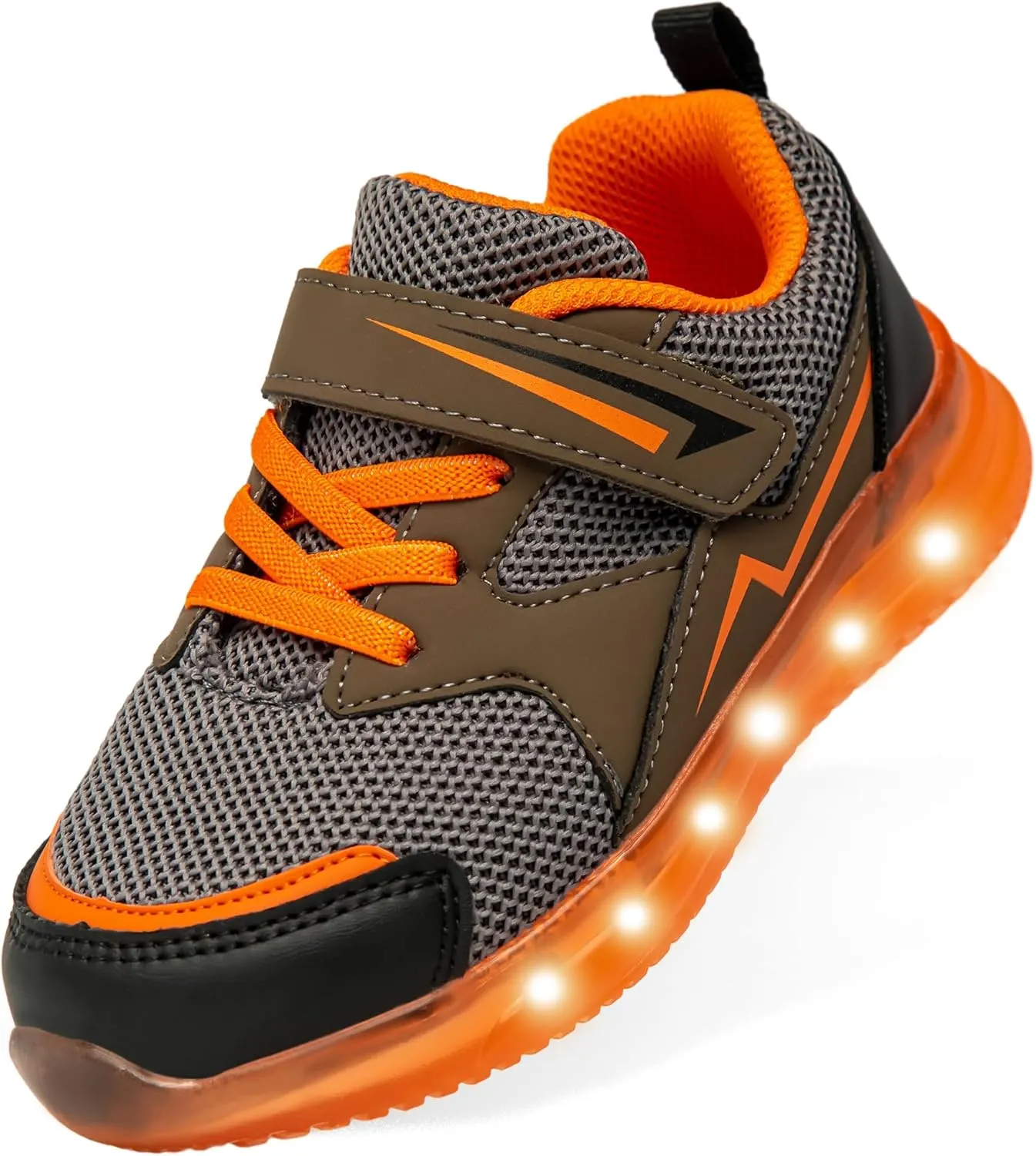 Floranate Light Up Toddler Boys Girls Shoes LED Flashing Lightweight Tennis Walking Sneakers for Toddler and Little Kid