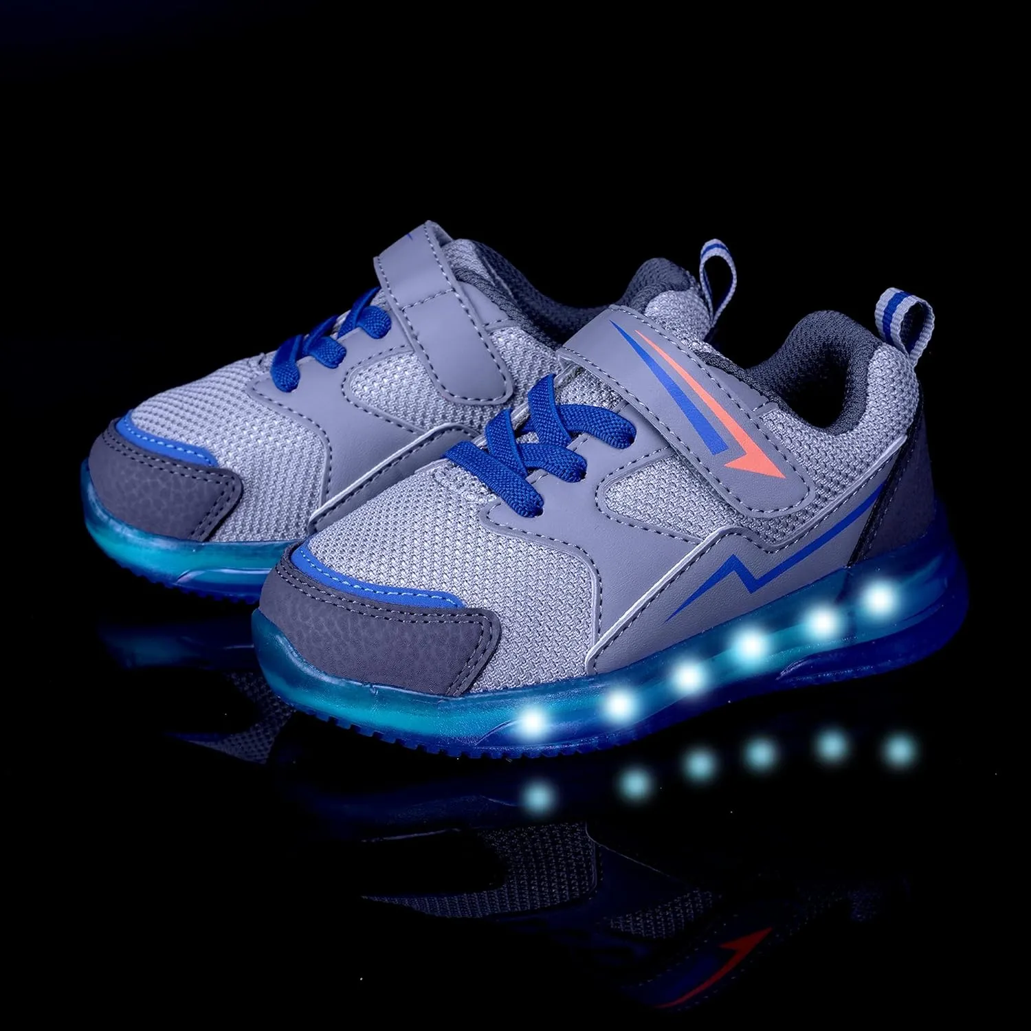 Floranate Light Up Toddler Boys Girls Shoes LED Flashing Lightweight Tennis Walking Sneakers for Toddler and Little Kid